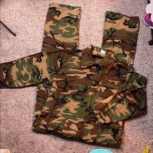 Vintage K-Mart Camouflage Long Sleeve Zip Up One Piece Men Size Large‎ 42-44